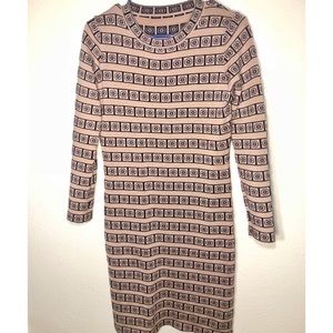 Beige Pattern Dress